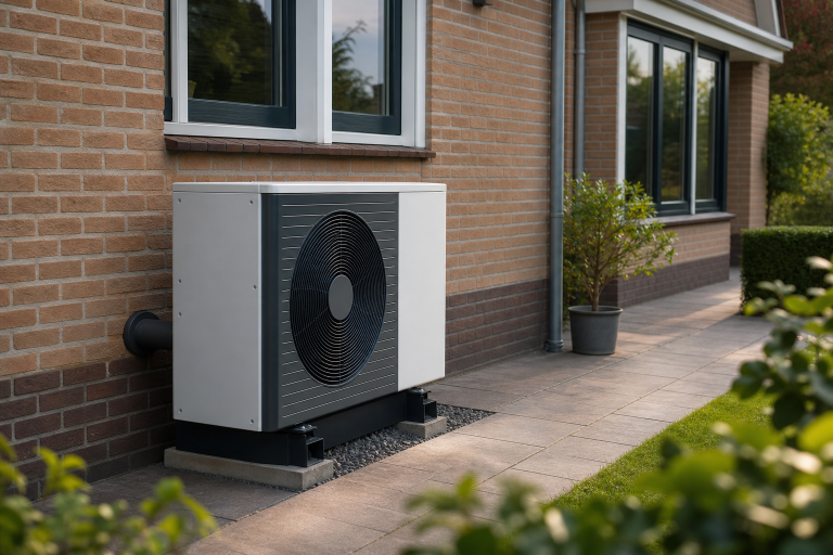 Warmtepomp bij een goed geïsoleerde woning